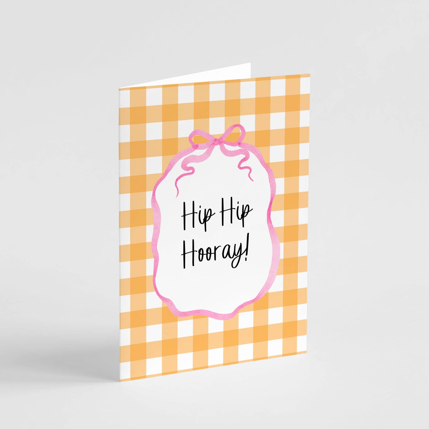 Gingham Happy Birthday Card - Fun and Colourful Bday Card