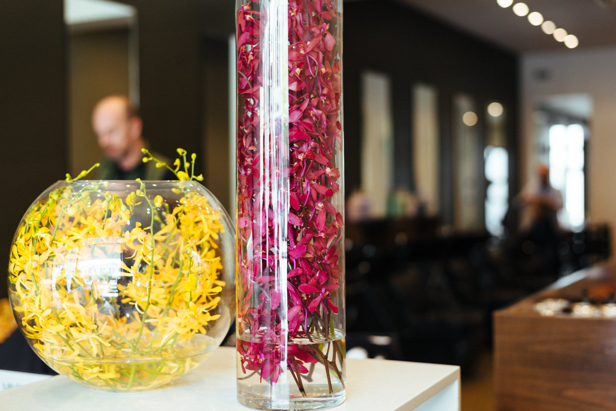 Floral Arrangements in the workspace