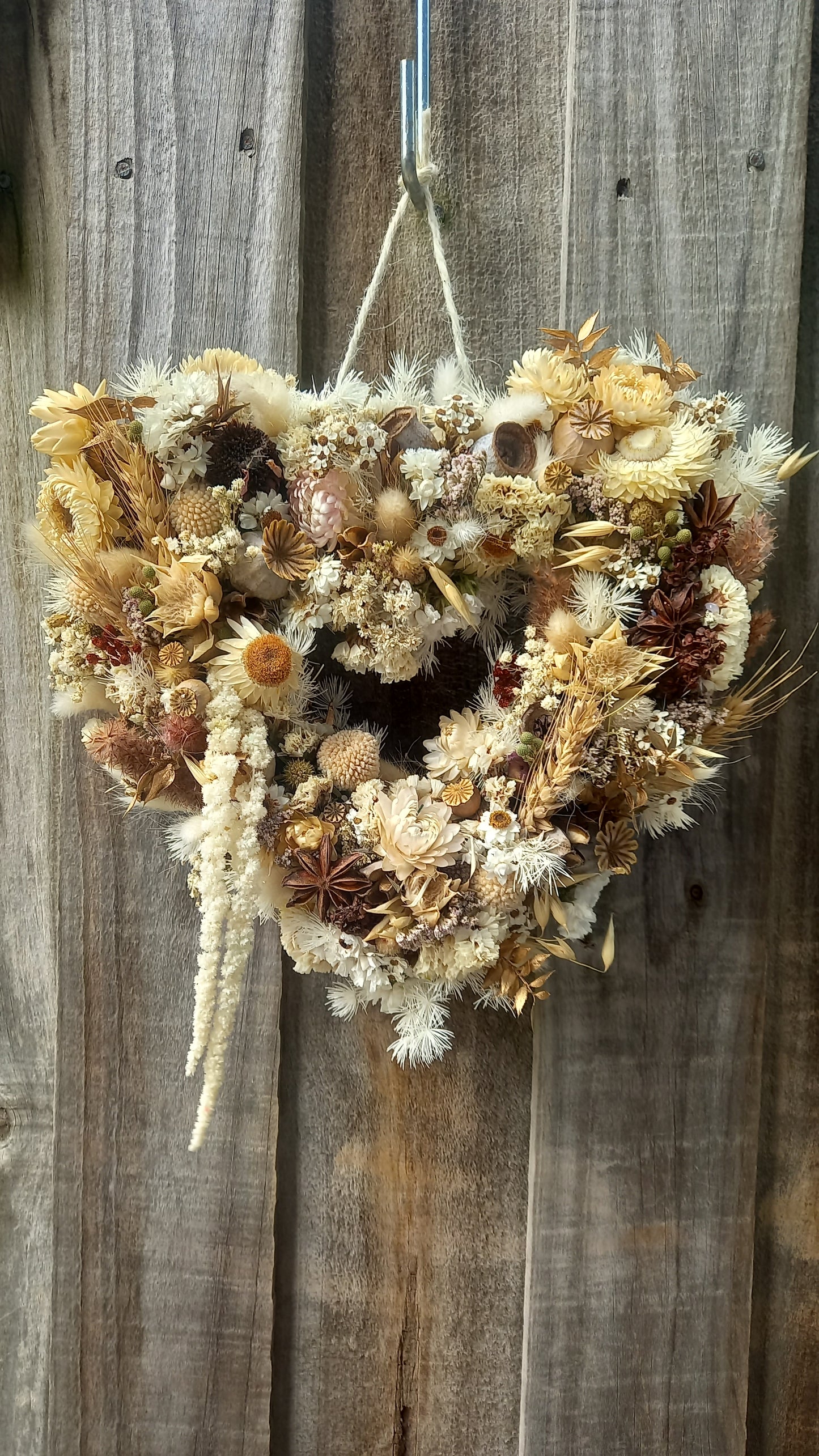 Dried Floral Heart