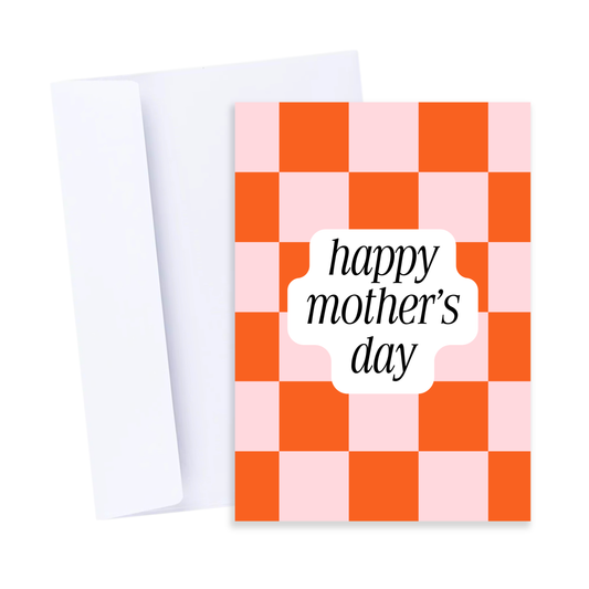 Happy Mother's Day Checkers Card - Modern Mother's Day Card