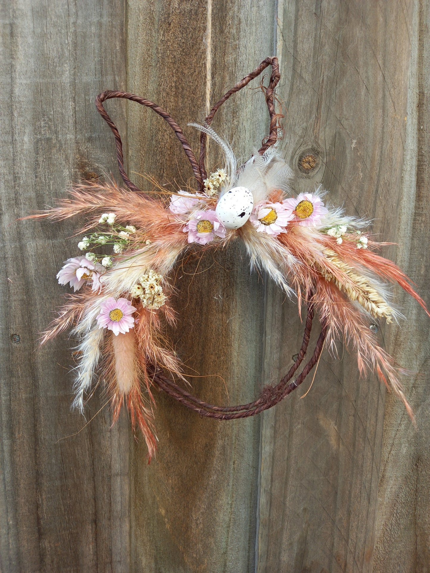 Dried Floral Bunny Wreath 25 cm