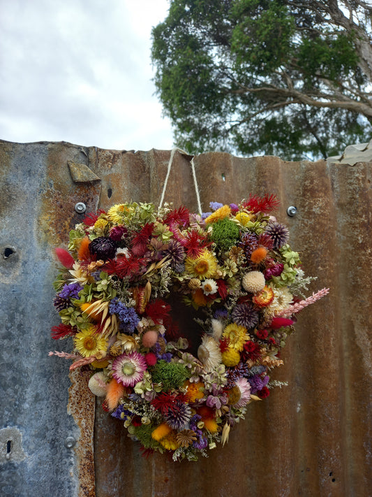 Dried floral Heart