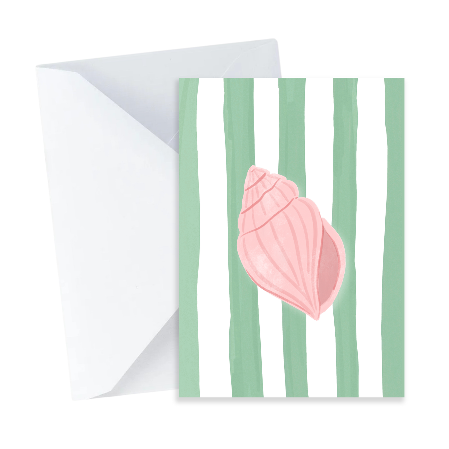 Seashell Card - Mini Colourful Shell Coastal Everyday Card