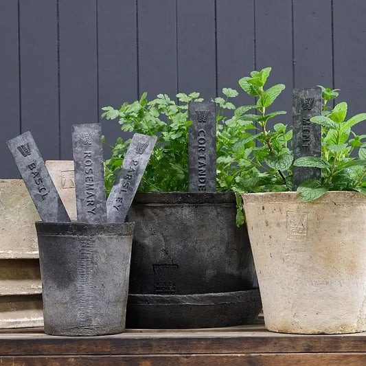 Herb Stakes - Gunmetal (Set Of 5) COMING SOON