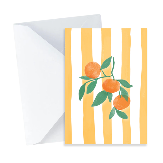Oranges Card - Mini Colourful Coastal Everyday Card