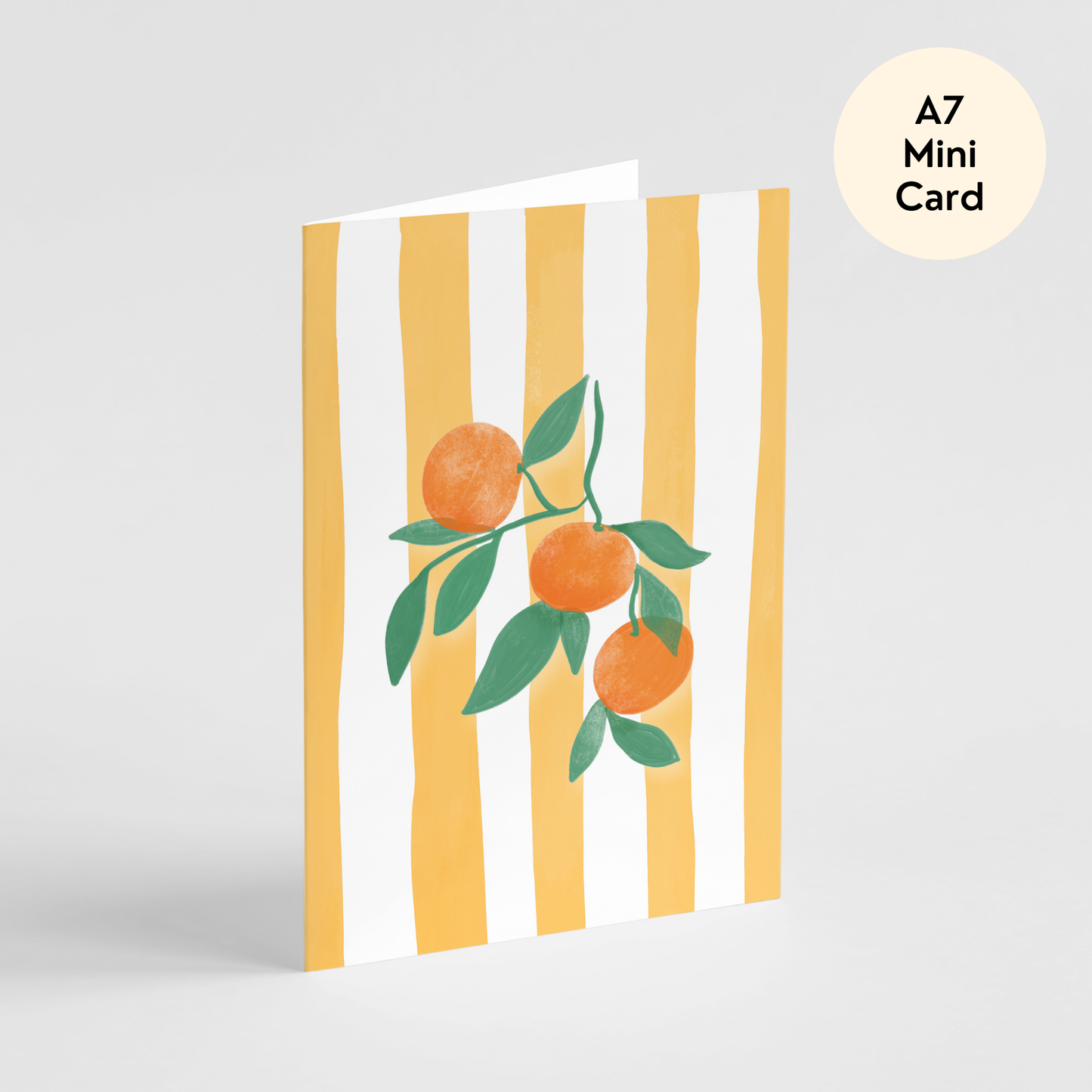 Oranges Card - Mini Colourful Coastal Everyday Card