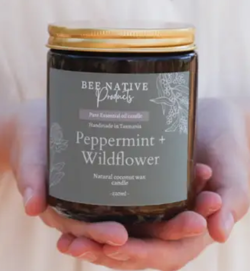 Peppermint and Wildflower- Essential Oil Candle