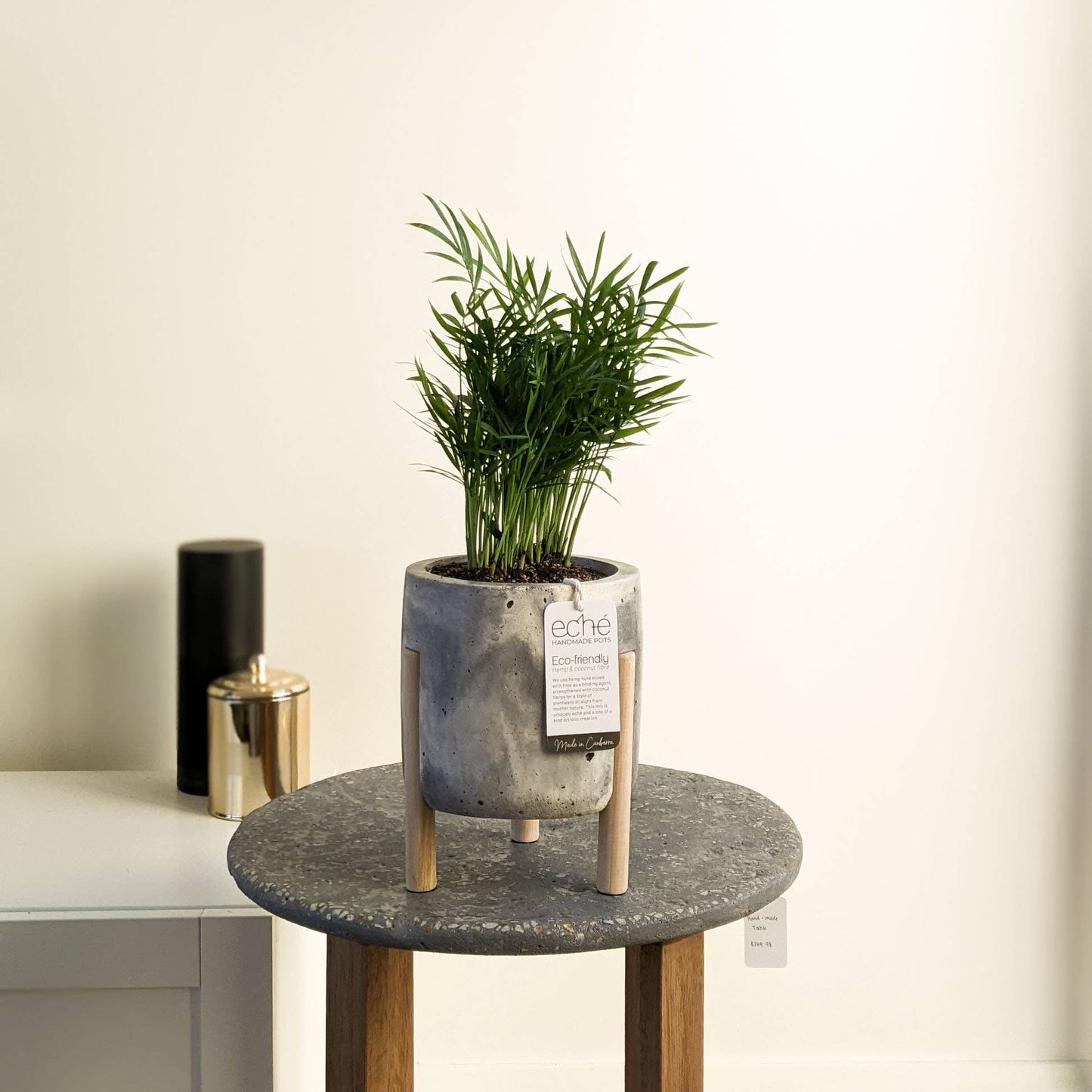 Hemp & Coconut fibre 3-Leg Pot, Handcrafted in Australia