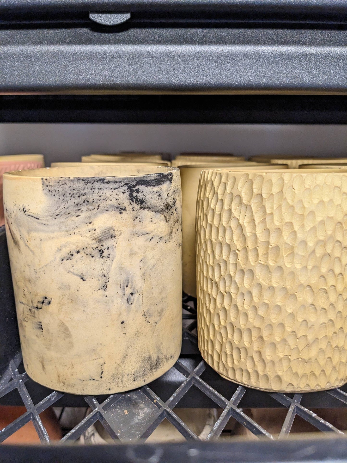 Cylinder and Seashell designer pots