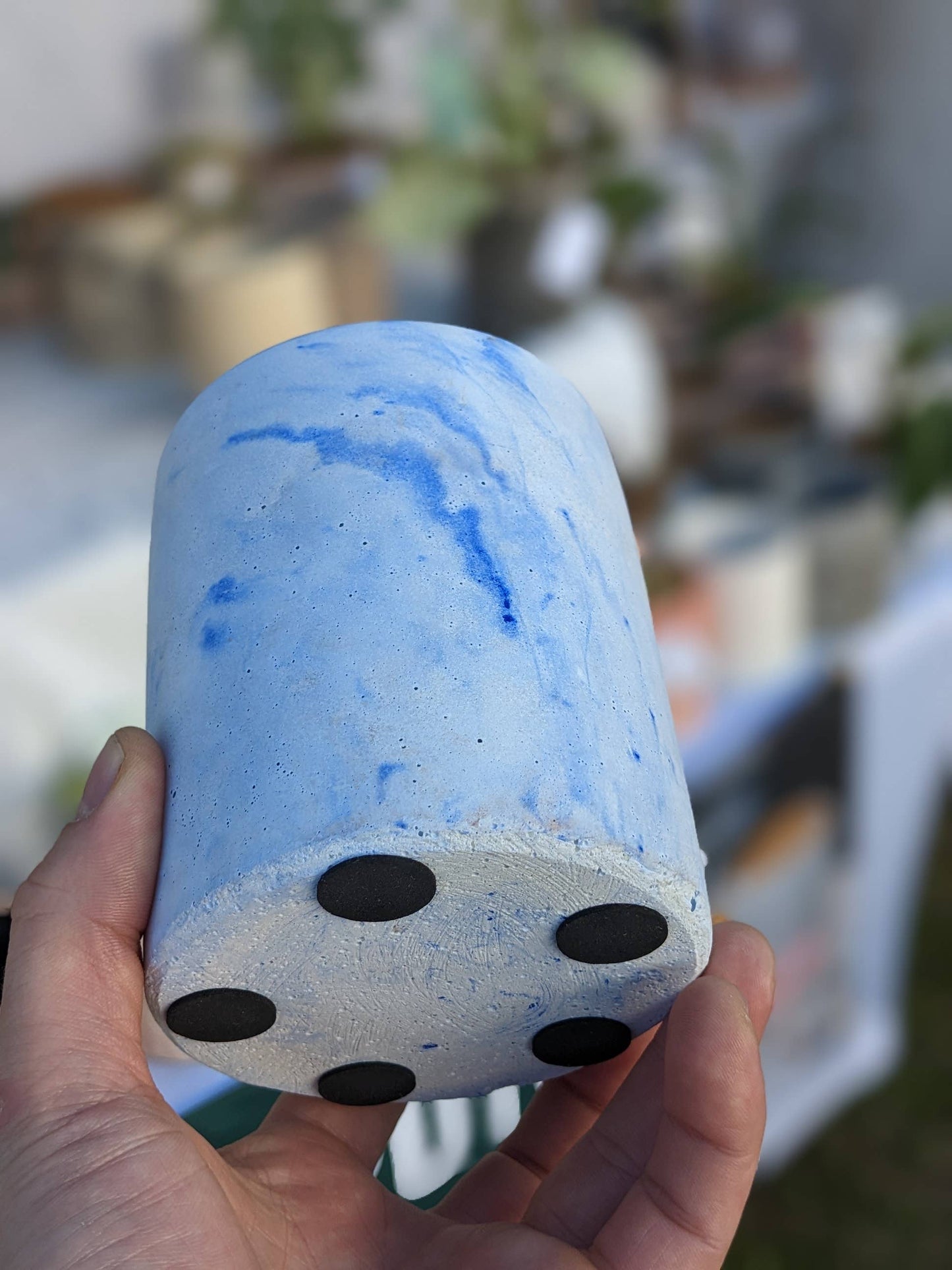 Cylinder and Seashell designer pots