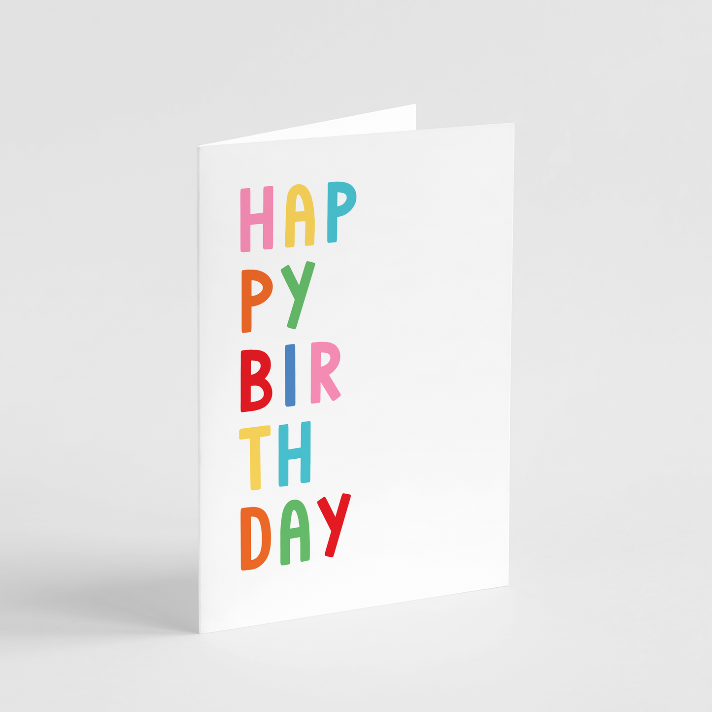 Colourful Happy Birthday Card - Fun and Bright Bday Card