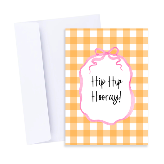 Gingham Happy Birthday Card - Fun and Colourful Bday Card