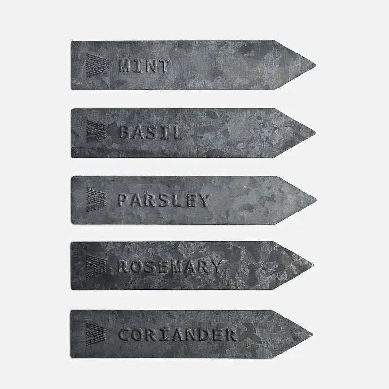 Herb Stakes - Gunmetal (Set Of 5) COMING SOON