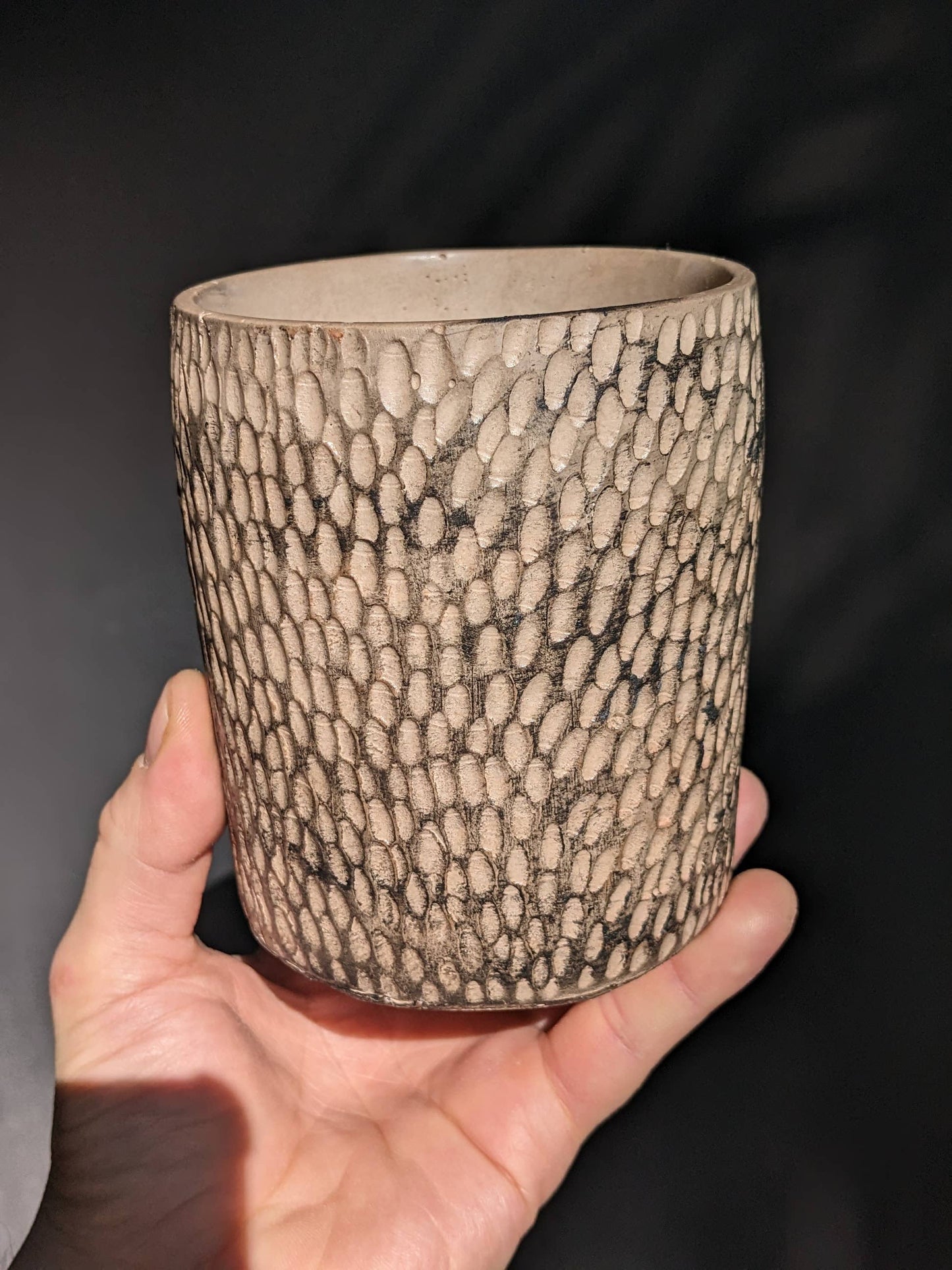 Cylinder and Seashell designer pots