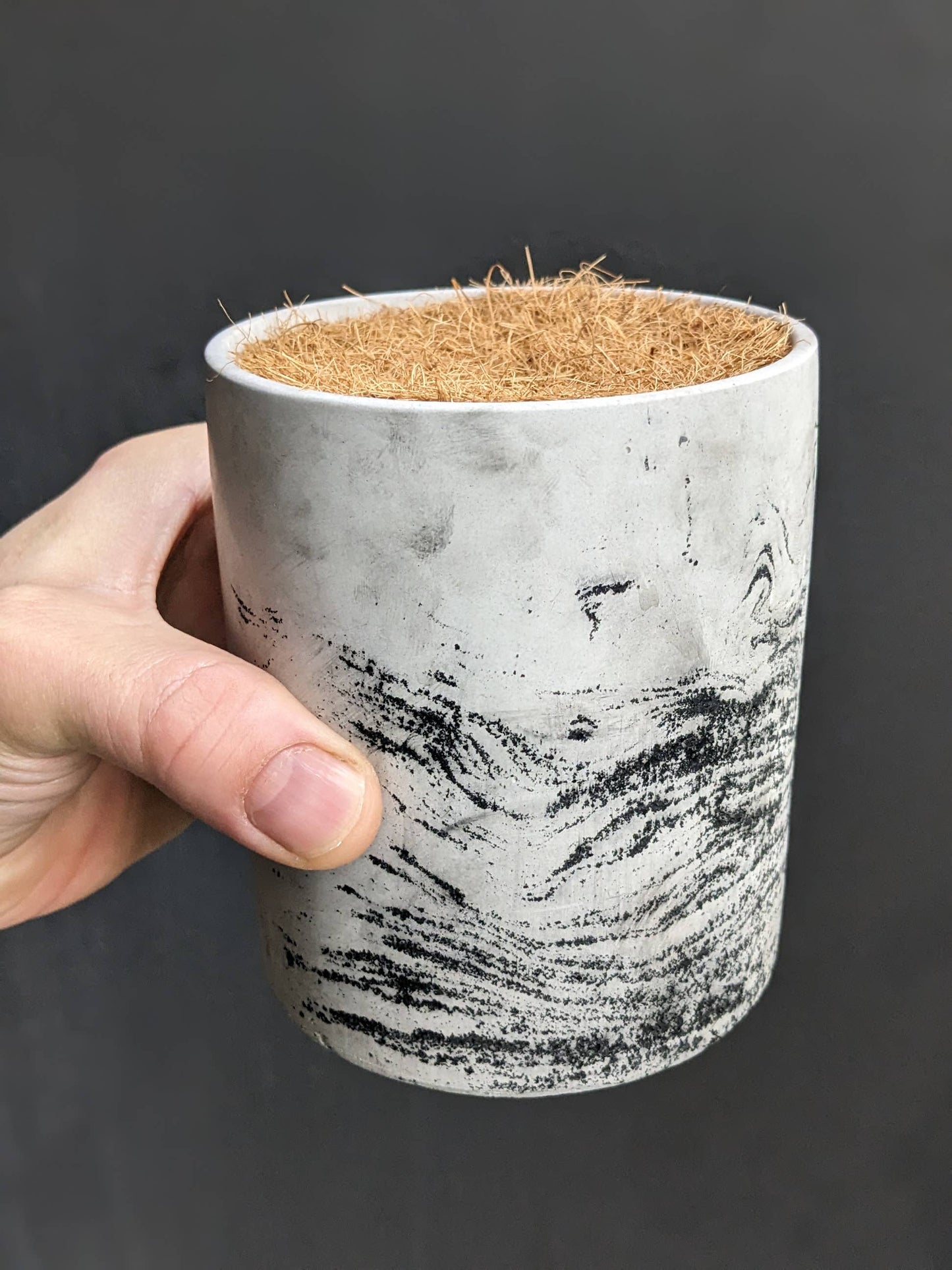 Cylinder and Seashell designer pots