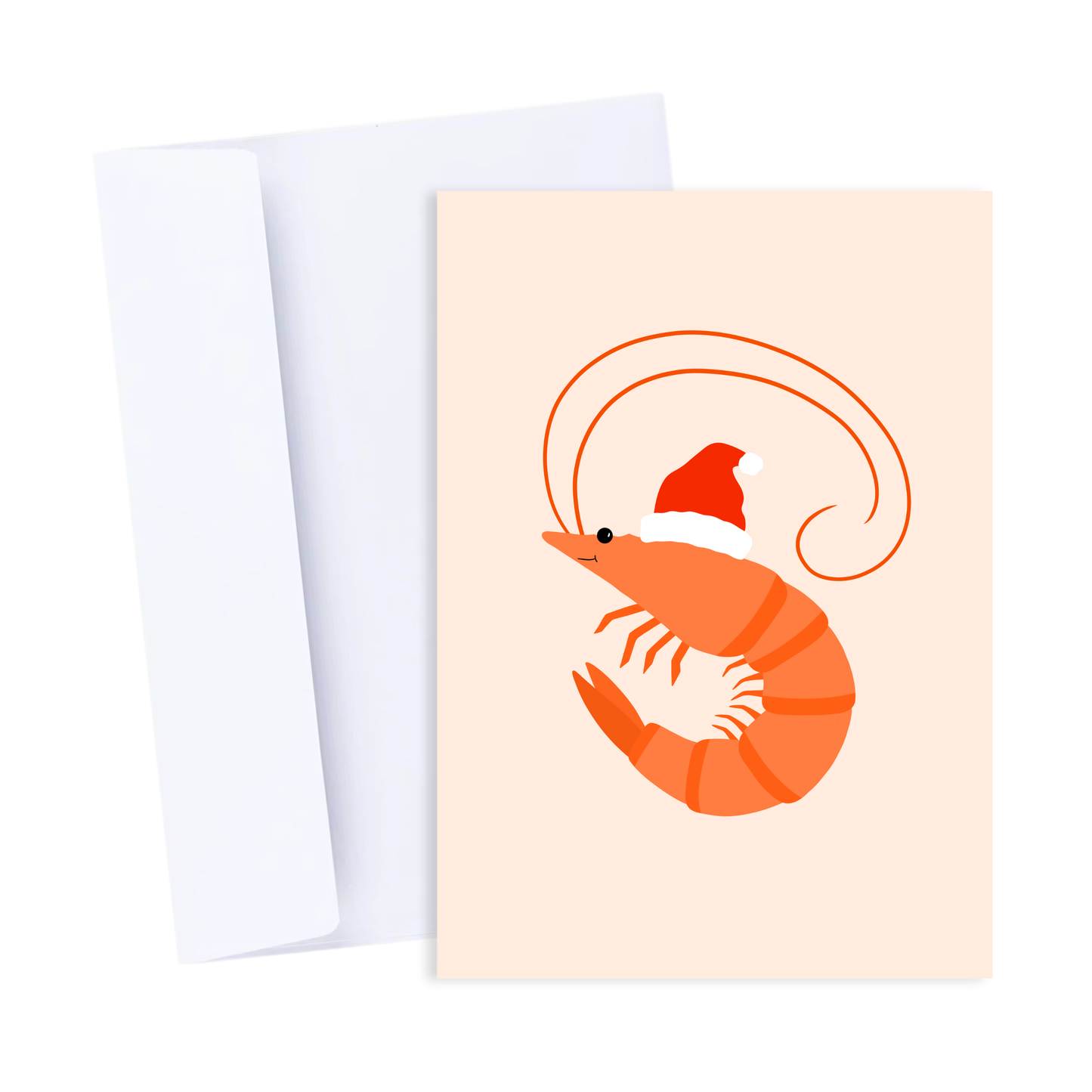 Prawn Christmas Card - Quirky Funny Australian Xmas Card