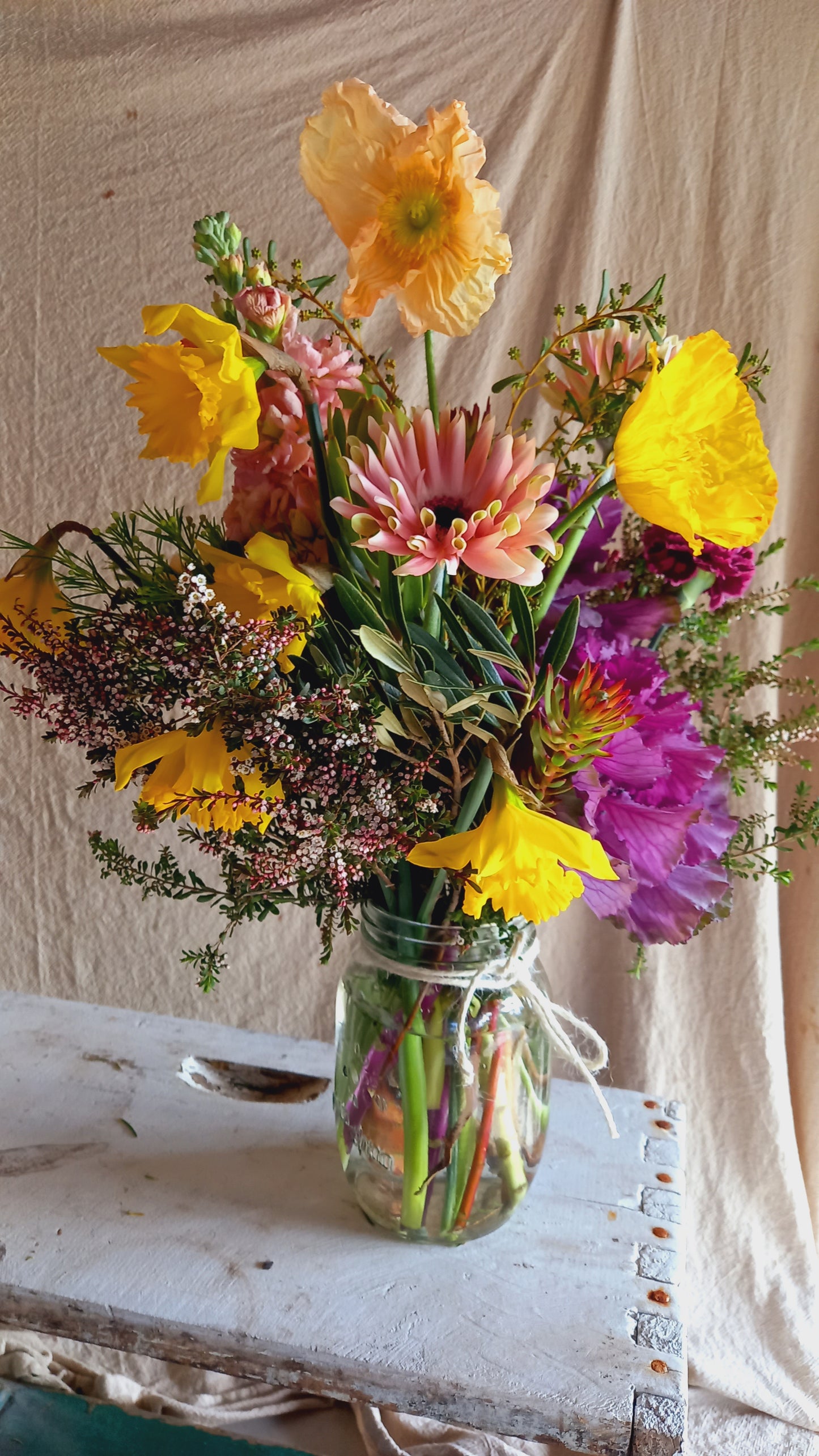 Fresh Posy in jar