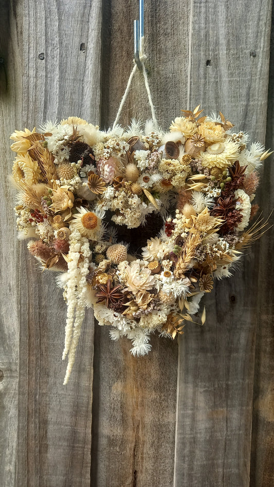 Dried Floral Heart