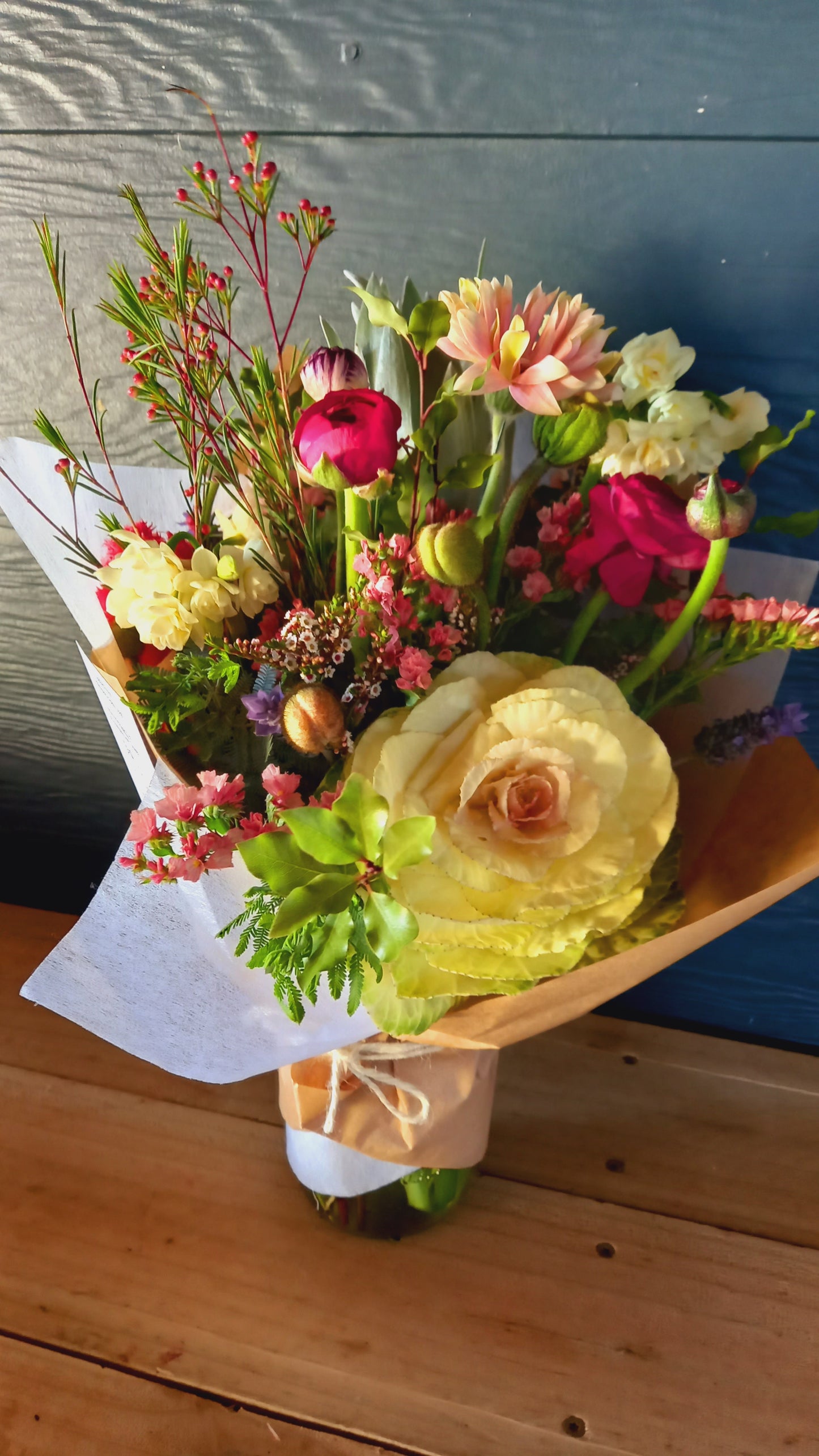 Fresh Posy in jar