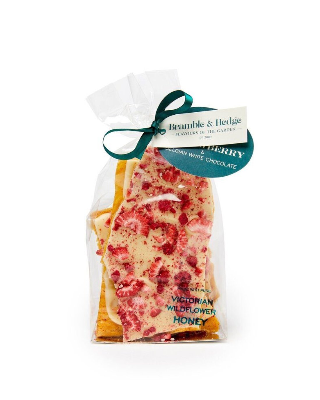 Raspberry, Strawberry & White Belgian Chocolate Honeycomb