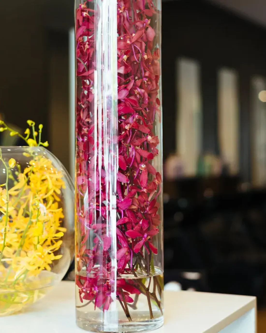 Floral Arrangements in the workspace