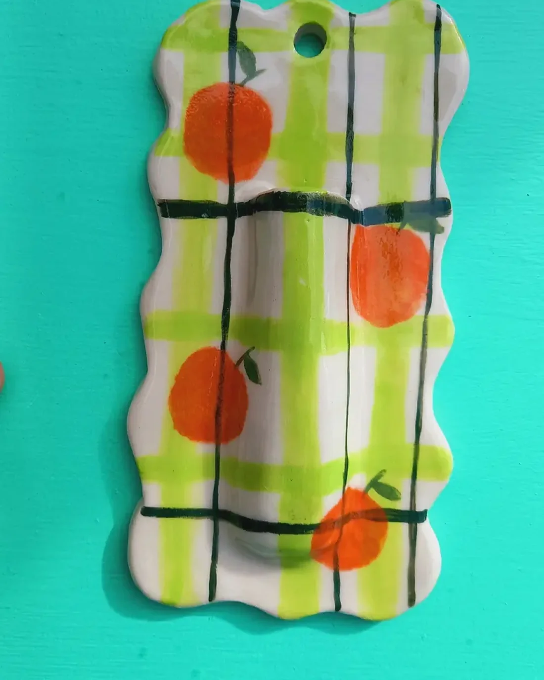 Tiny Wall Vase/ Orange