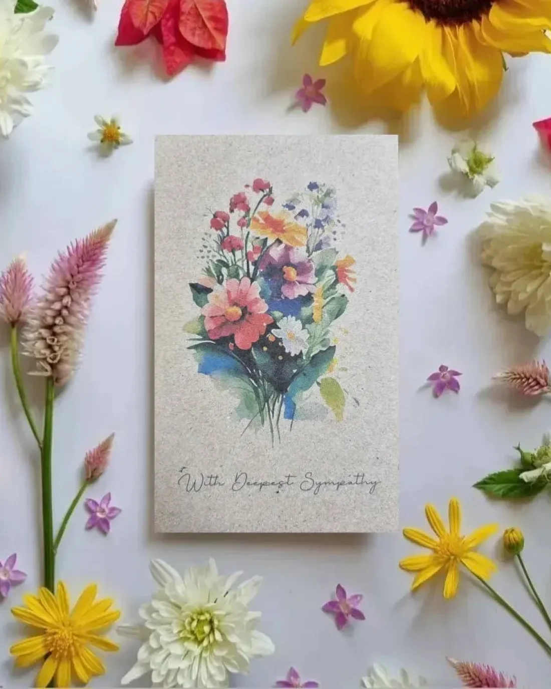 With Deepest Sympathy - Wildflowers